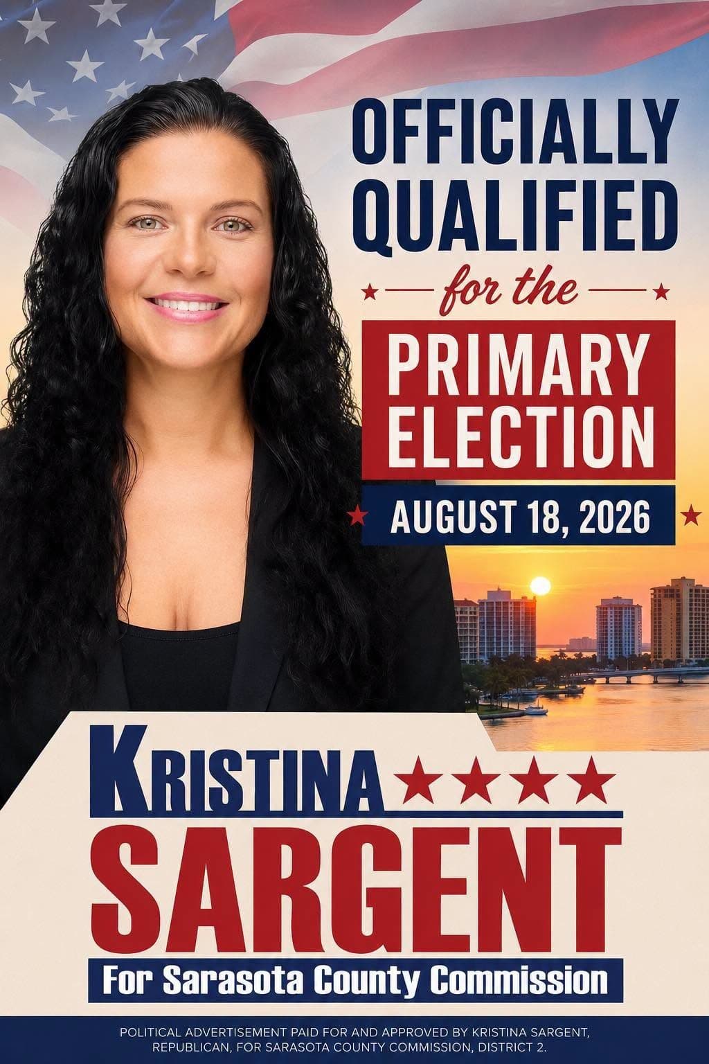 Kristina Sargent — Officially Qualified for the August 18, 2026 Primary